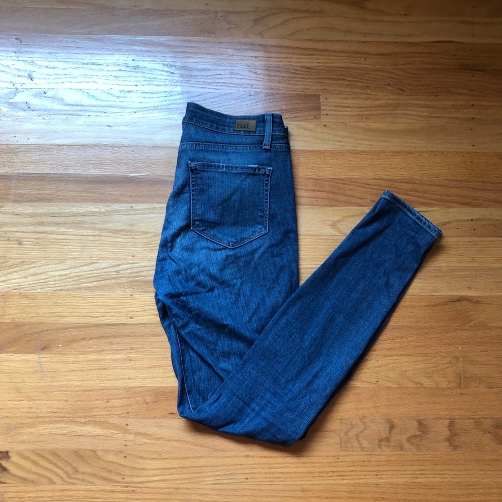 Paige blue skinny jeans
